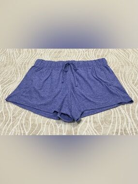 Athletic Works Blue Heather Lounge Shorts Size M (8-10) Elastic Drawstring Waist